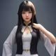 苏木木，cosplay资深玩家，身着女仆装拍摄中，表情专注认真